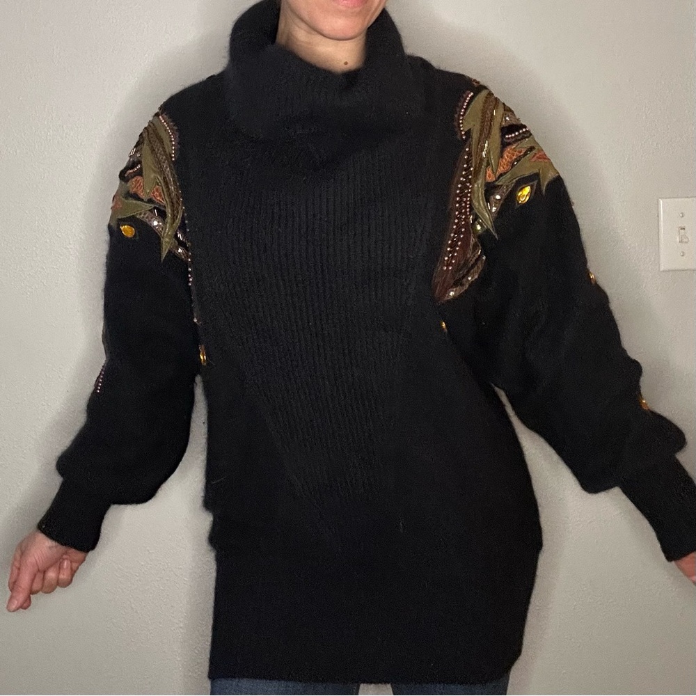 Vintage EZRA cowl neck sweater